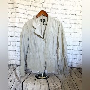 DKNY. Gray zip jacket. Size L